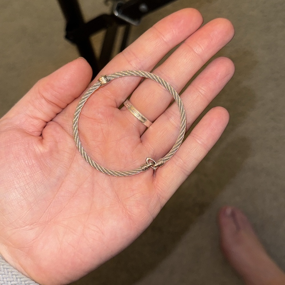 Alor Single Round Stackable Bracelet With Natural… - image 2